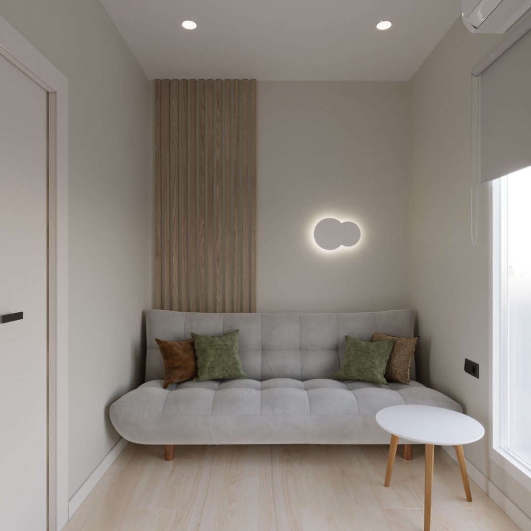 Планировка дома 36м² - схема