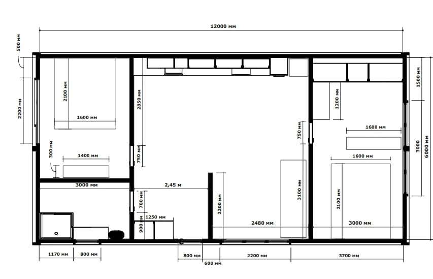Терраса на кровле - вид сверху
