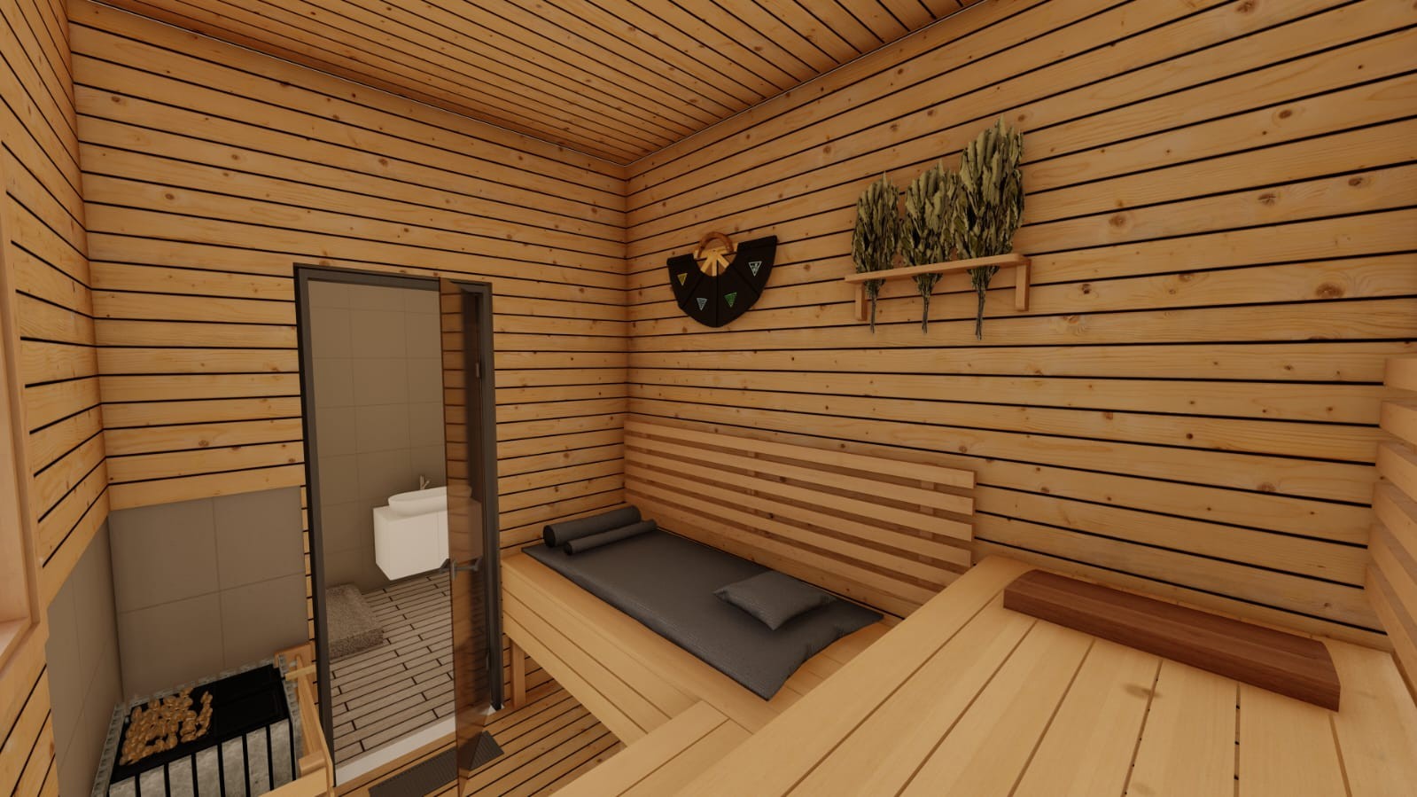 Домик с сауной