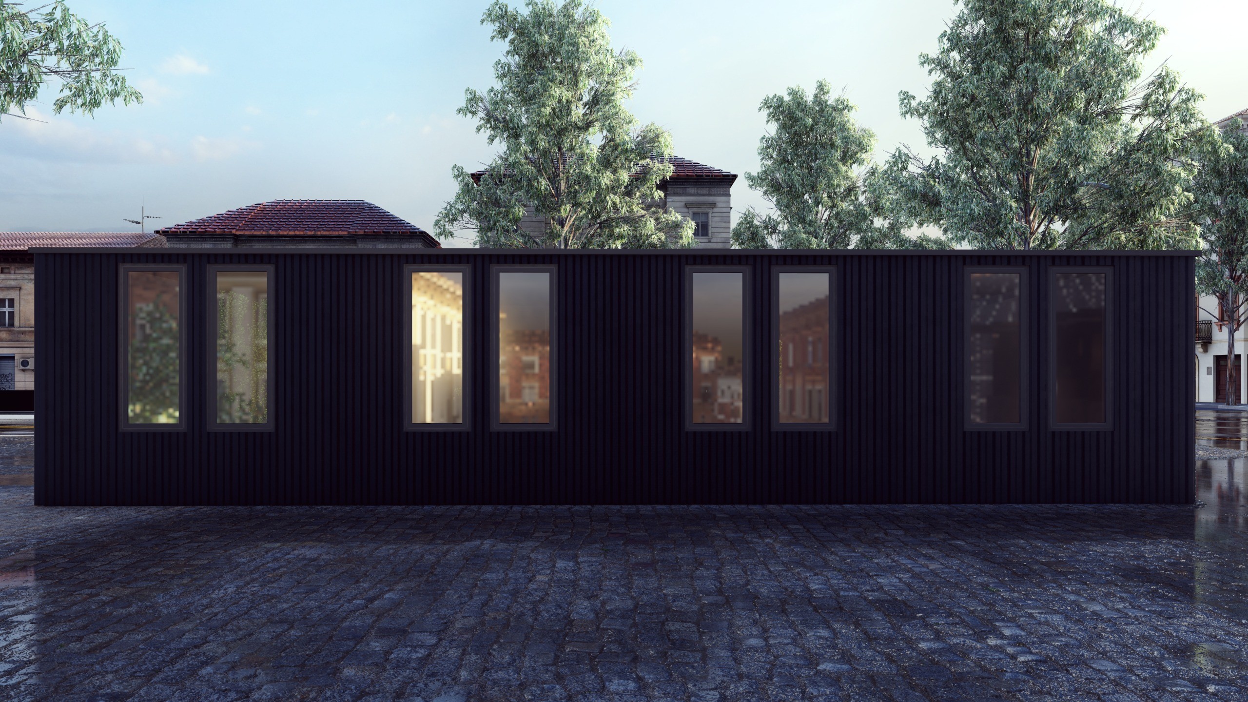 Довольные гости в лобби гостиницы